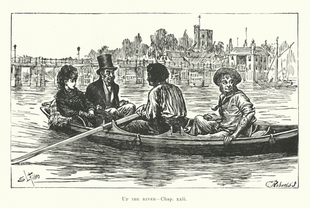 Illustration for Dickens's The Mystery of Edwin Drood (litho)