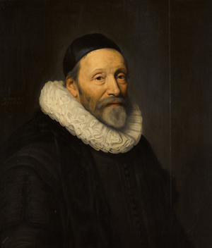 Portrait of Johannes Wtenbogaert, 1632 (oil on panel)