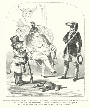 Poacher and gamekeeper (engraving)