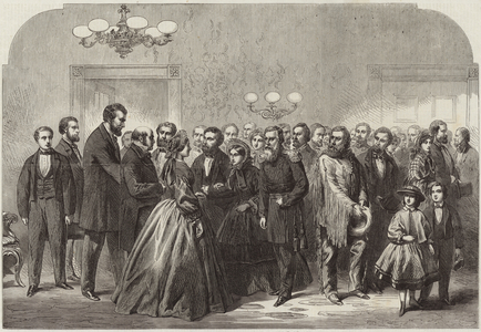 New Year's Reception at the White House (engraving)