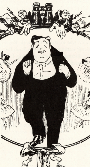 Russian caricature of Serge