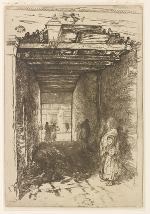The Beggars, 1879-80 (etching and drypoint; ink on paper)