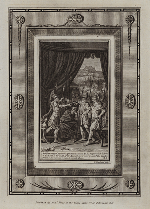 Illustration for Homer's Iliad (engraving)
