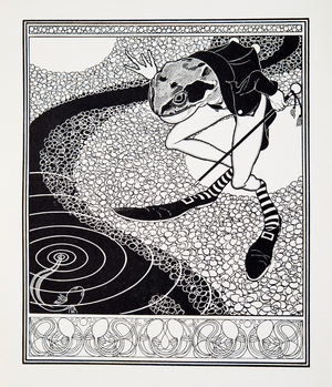 The Tadpole and the Frog, from Fables by Robert Louis Stevenson (1850 - 1894), pub. 1914 (engraving)