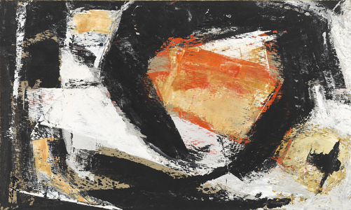 Abstract #15, 1955 (casein on panel)