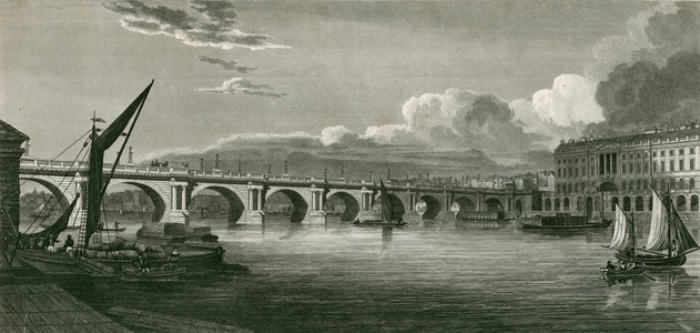Waterloo Bridge, London (engraving)