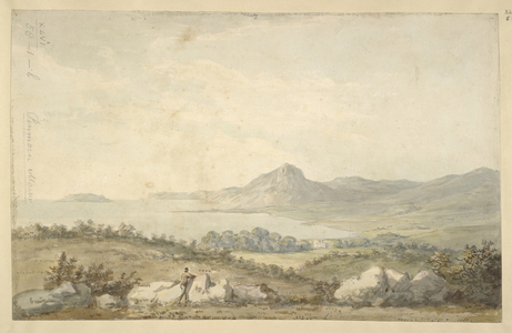 Maps K. Top. 46 58 1b 'Lord Penrhyn's and Penmaenmawr from Bangor', c.1780-1800 (w/c on paper)