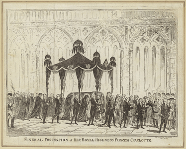 Funeral procession of her Royal Highness Princess Charlotte (engraving)