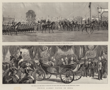 Prince Albert Victor in India (engraving)