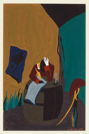He Took Possession of Two Important (Series #22-Catalogue #175), 1938 (tempera on paper)