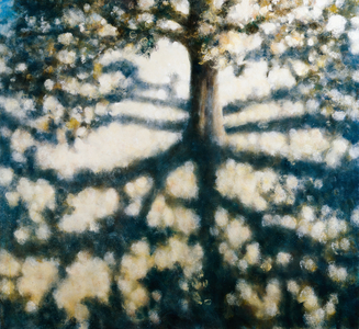 Tree with Shadows, 2008 (oil painting)