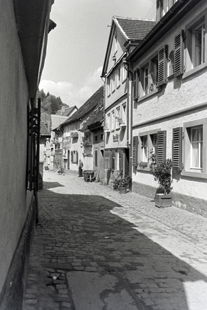 A trip to Amorbach, Germany 1930s (b/w photo)