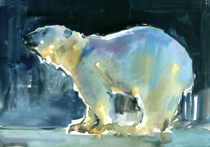 Ice Silhouette, 2016 (watercolour and gouache on paper)