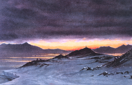 Hut Point, midnight, March 27, 1911. In: 'Scott's Last Expedition'