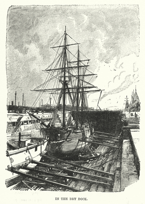 In the dry dock (engraving)