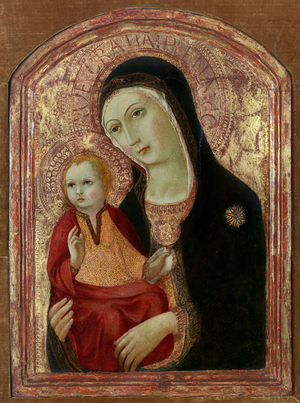 Madonna and Child (tempera on panel)