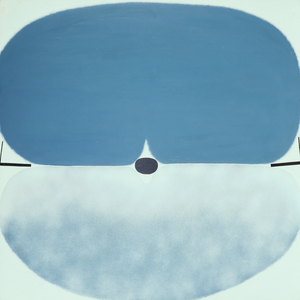 Blue Mandala, 1971 (oil on board)