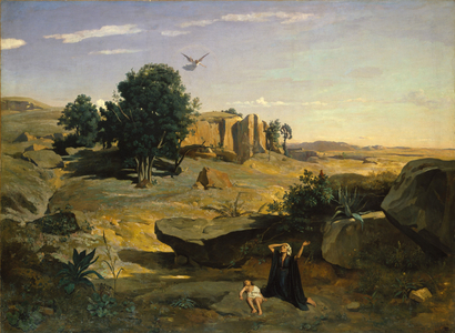 Hagar in the Wilderness, 1835 (oil on canvas)