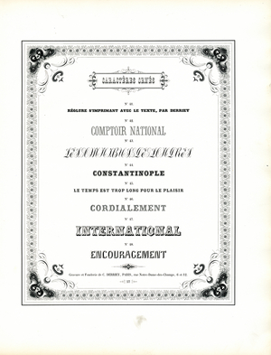 Decorative Typefaces with Floral Corner Ornament Frame (print)