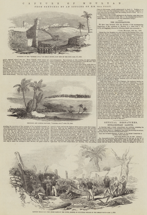 Capture of Moultan (engraving)