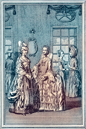 'Fashionable Dresses in the Rooms at Weymouth'
