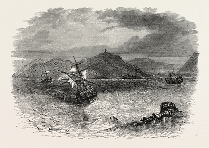 Islands at the Mouth of the St. Lawrence River, 1870s Engraving