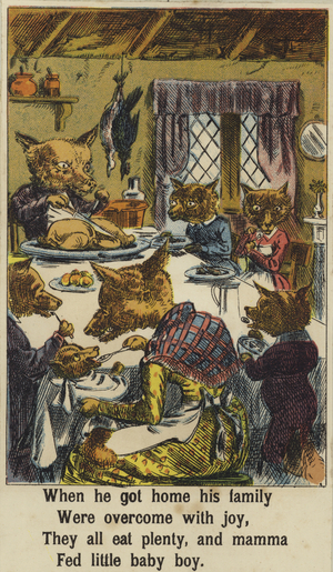 Squire Bull and the Fox (colour litho)