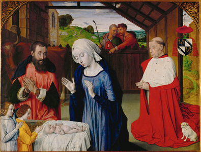 Adoration of the Child (painting on wood)