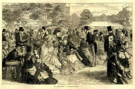 Buckingham Palace Garden Party Magazine Plate, UK, 1870s