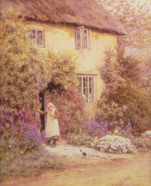 A Cottage Door (watercolour)