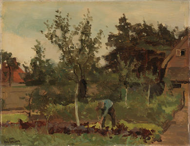Allotment, 1885 (oil on panel)