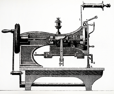 HA Bonneville's sewing machine, 1864