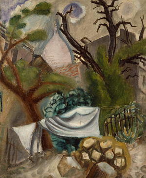 Windy Montmartre, 1921 (oil on canvas)