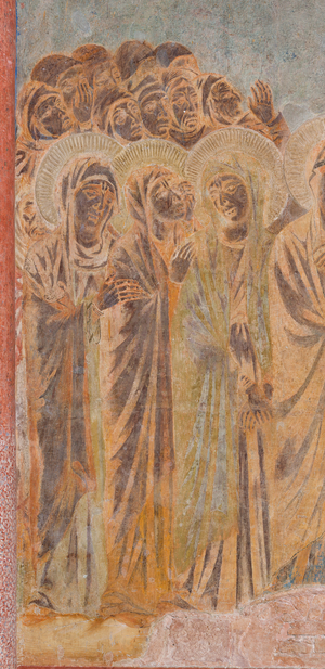 Detail with the Pious Women, c.1277-83 (fresco)