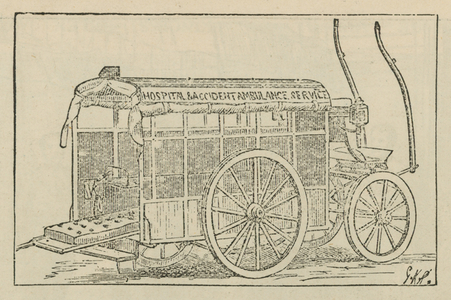 Hospital and Accident Ambulance Service vehicle (engraving)