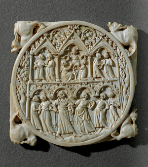 Valve de mirroir - back of a mirror -showing the Court of the Lovegods …