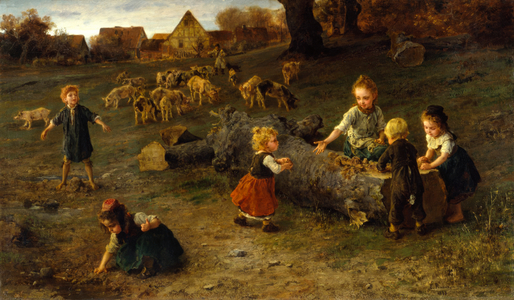 Mud Pies, 1873 (oil on canvas)