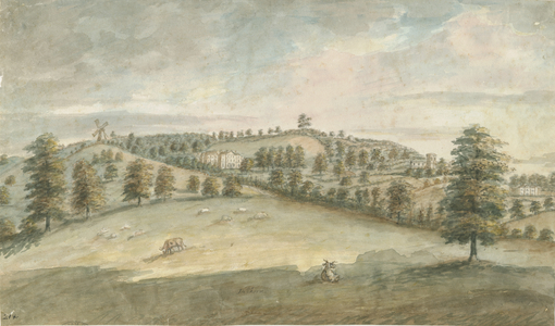 Dilhorne Hall: water colour painting, nd [1762-1802] (painting)