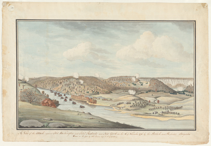 Attack against Fort Washington, c.1776-1812 (watercolour)