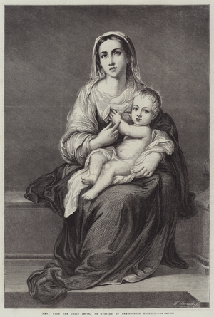 Mary with the Child Jesus (engraving)