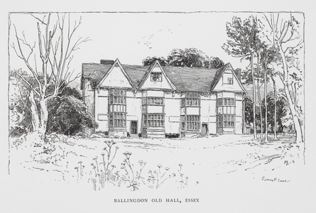 Ballingdon Old Hall, Essex (litho)