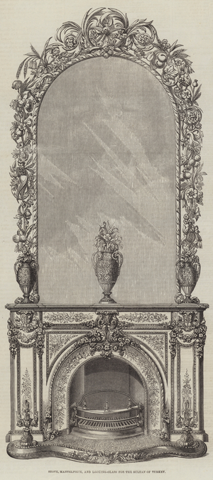 Stove, Mantelpiece, and Looking-Glass for the Sultan of Turkey (engraving)