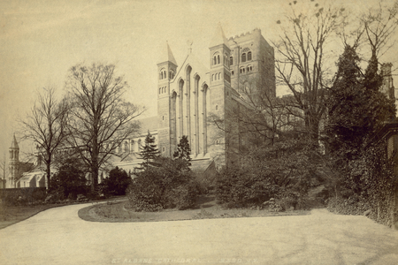 St Albans Abbey (b/w photo)