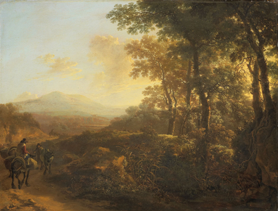 Italian Landscape with Mule Driver, c.1645-1650 (oil on panel)