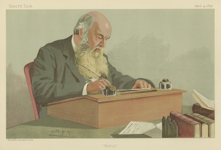 Edward Caird, the Master of Balliol (colour litho)