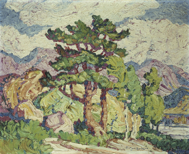 Aspens and Pines, Estes Park, Colorado,  (oil on board)