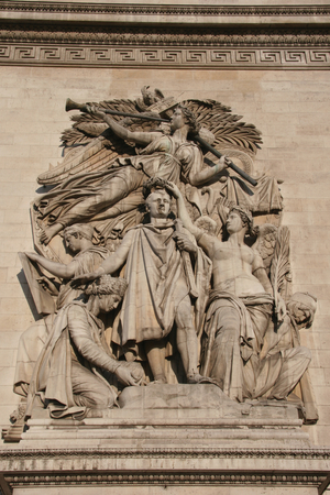 Triumph Arch of Paris. 'The Triumph of Napoleon'. Sculpteur Jean-Piere Cortot (1787-1843). Paris. France.