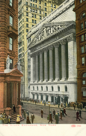 New York Stock Exchange, Wall Street, New York City, USA (colour photo)