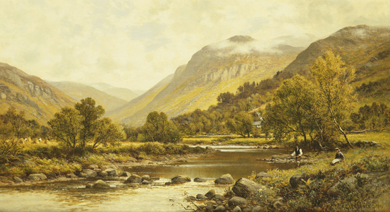 Borrowdale, Cumberland, 1896 (oil on canvas)