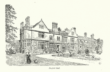 Picturesque Cheshire: Dorfold Hall (litho)